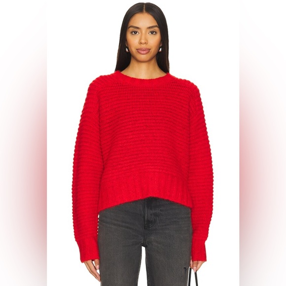 Pistola Adina Sweater in Rouge red crewneck  Sweater Sz S - Picture 1 of 10